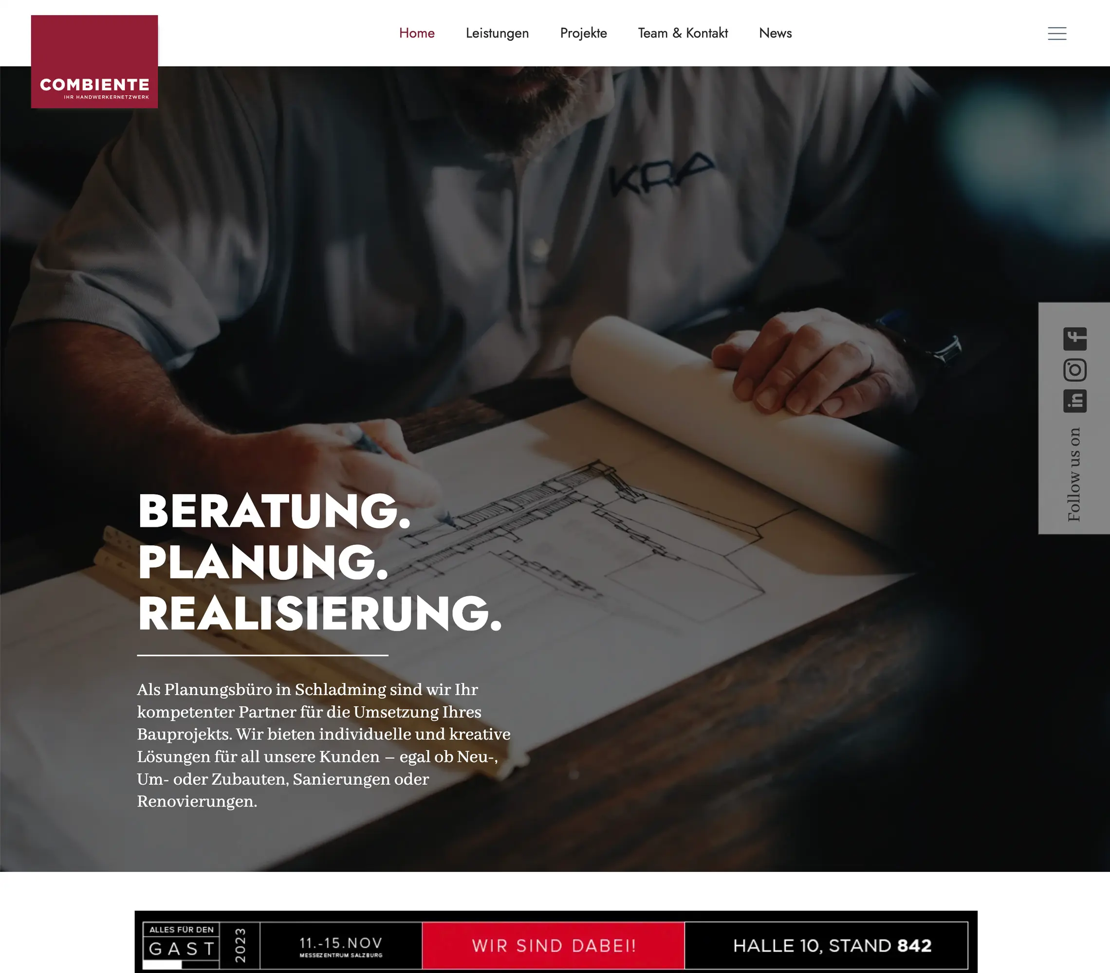 PRUEFEN: Website Combiente in Schladming