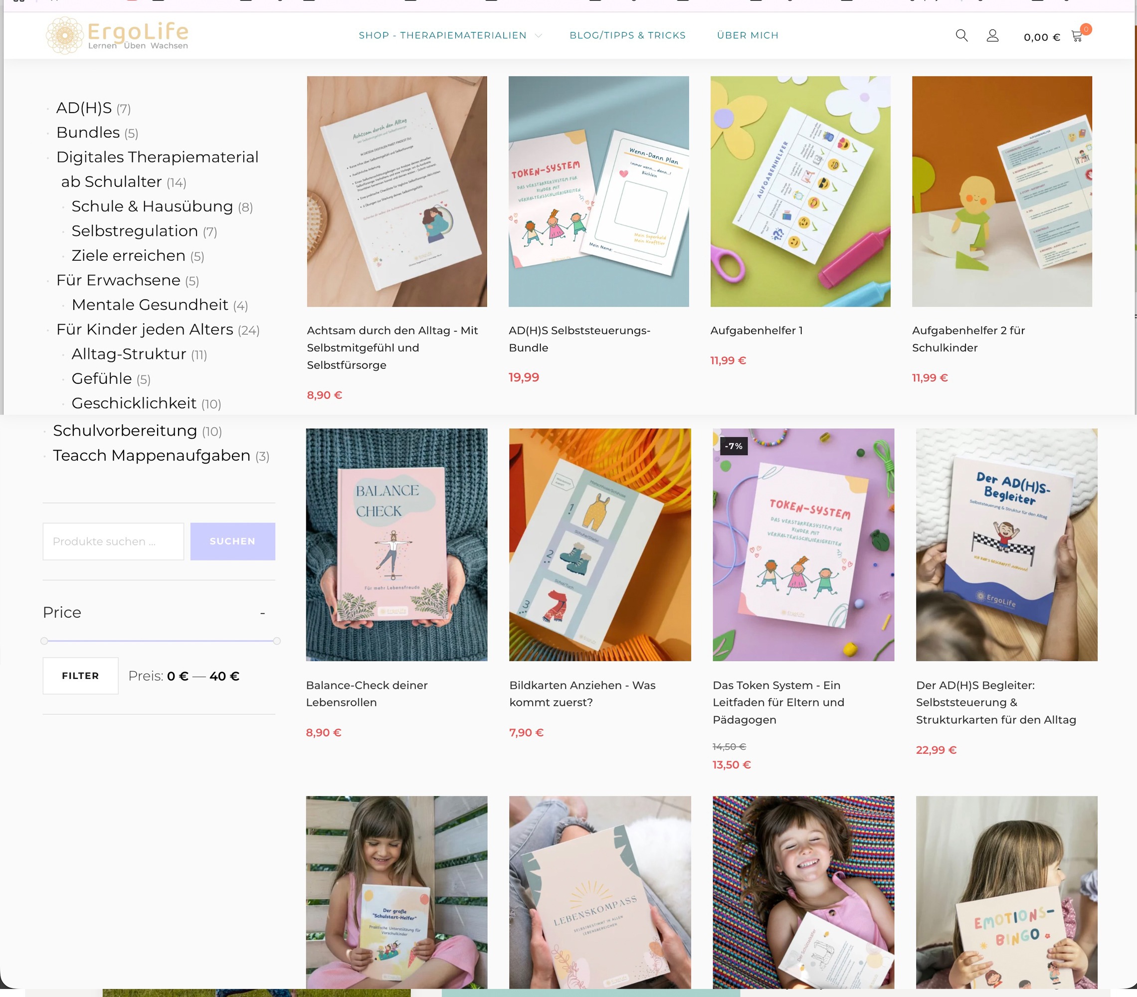 PRUEFEN: Webshop Ergo Life