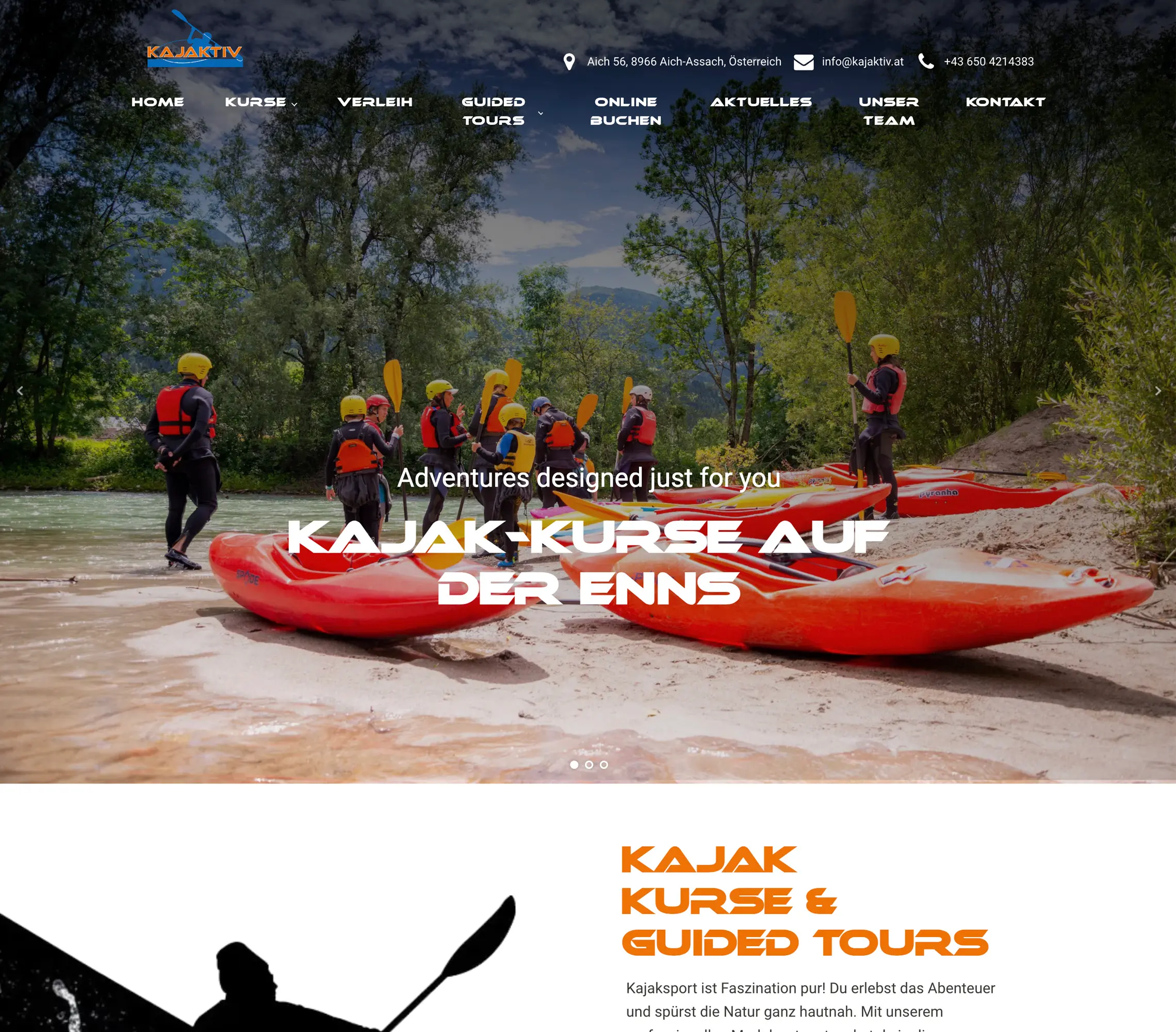 PRUEFEN: Website Kajaktiv