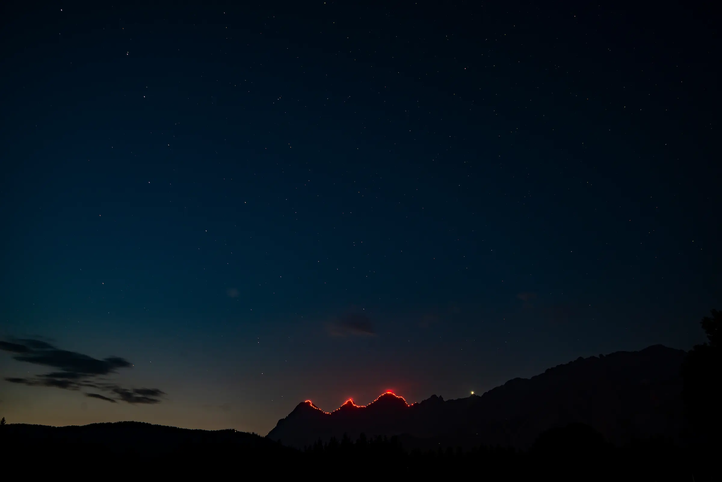 Berge bei Nacht
