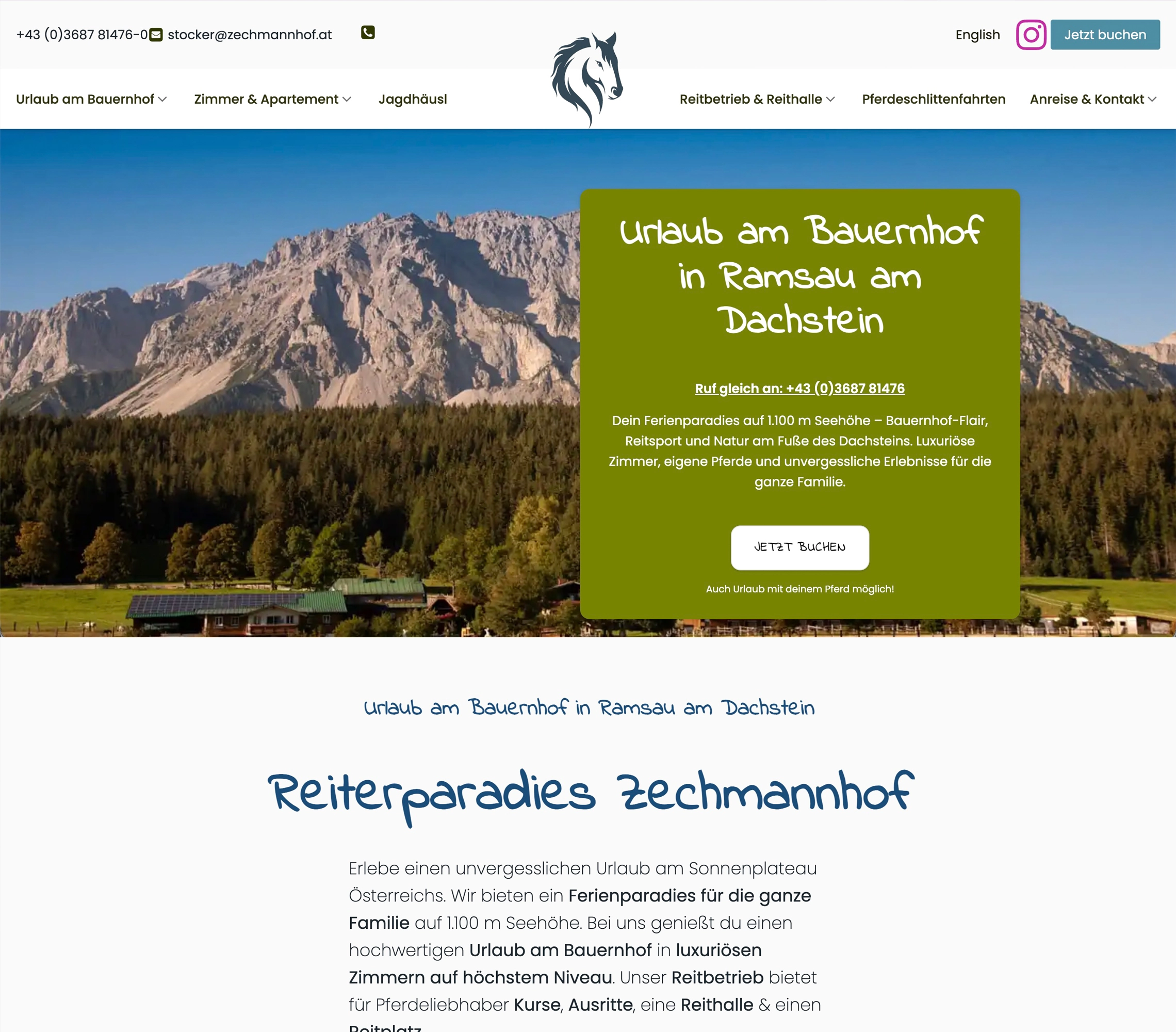 PRUEFEN: Website Zechmannhof